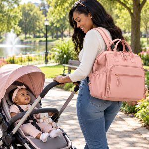 Grand sac de bébé à dos et bandoulière en coton