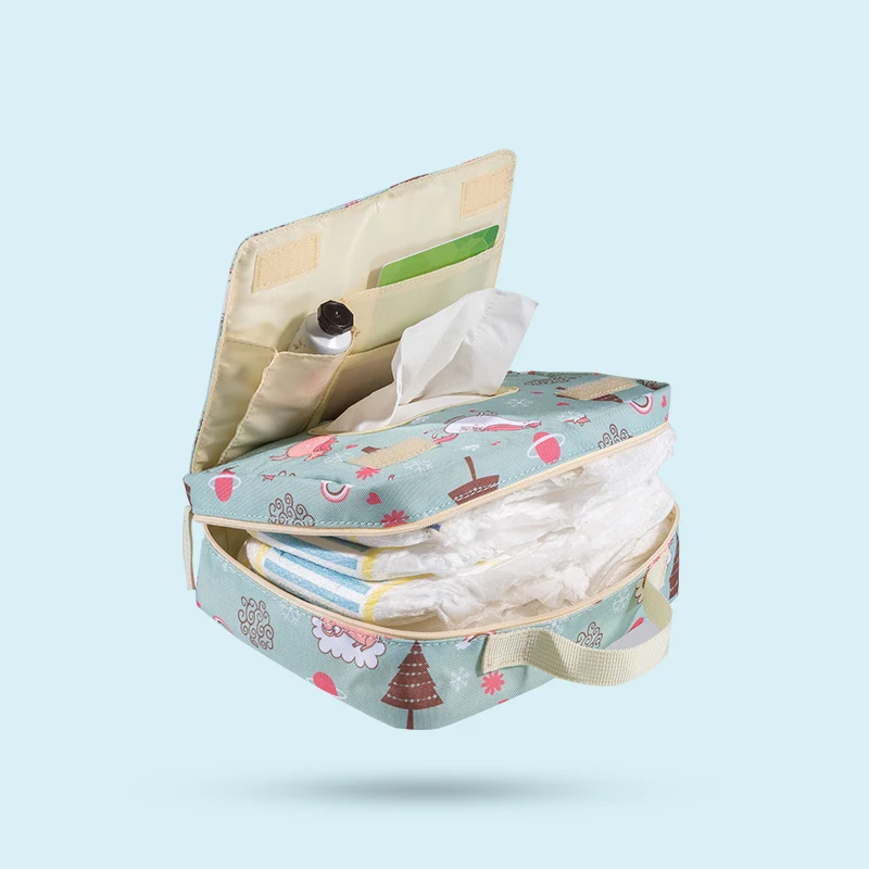 Sacs de maternité pour couches, imprimés tendance, compartiments pour le sec et l'humide, 2 tailles disponibles – Image 2