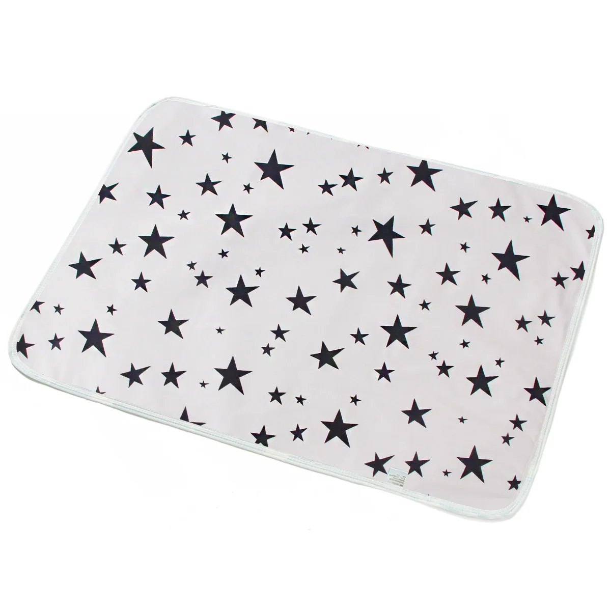 Tapis de change à langer pour bébé en coton, imperméable et réutilisable. – Image 7