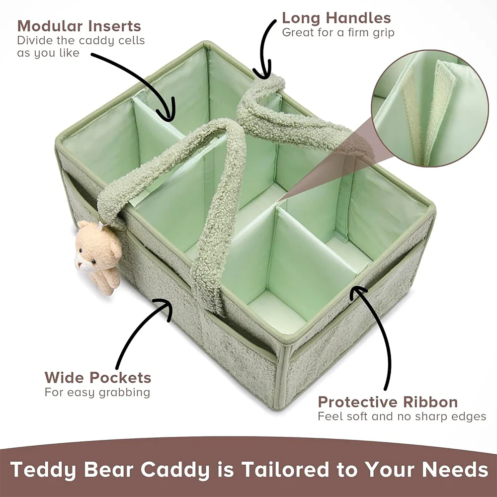 Rangement pour couches de bébé, empileurs et bacs à couches en peluche – Image 3