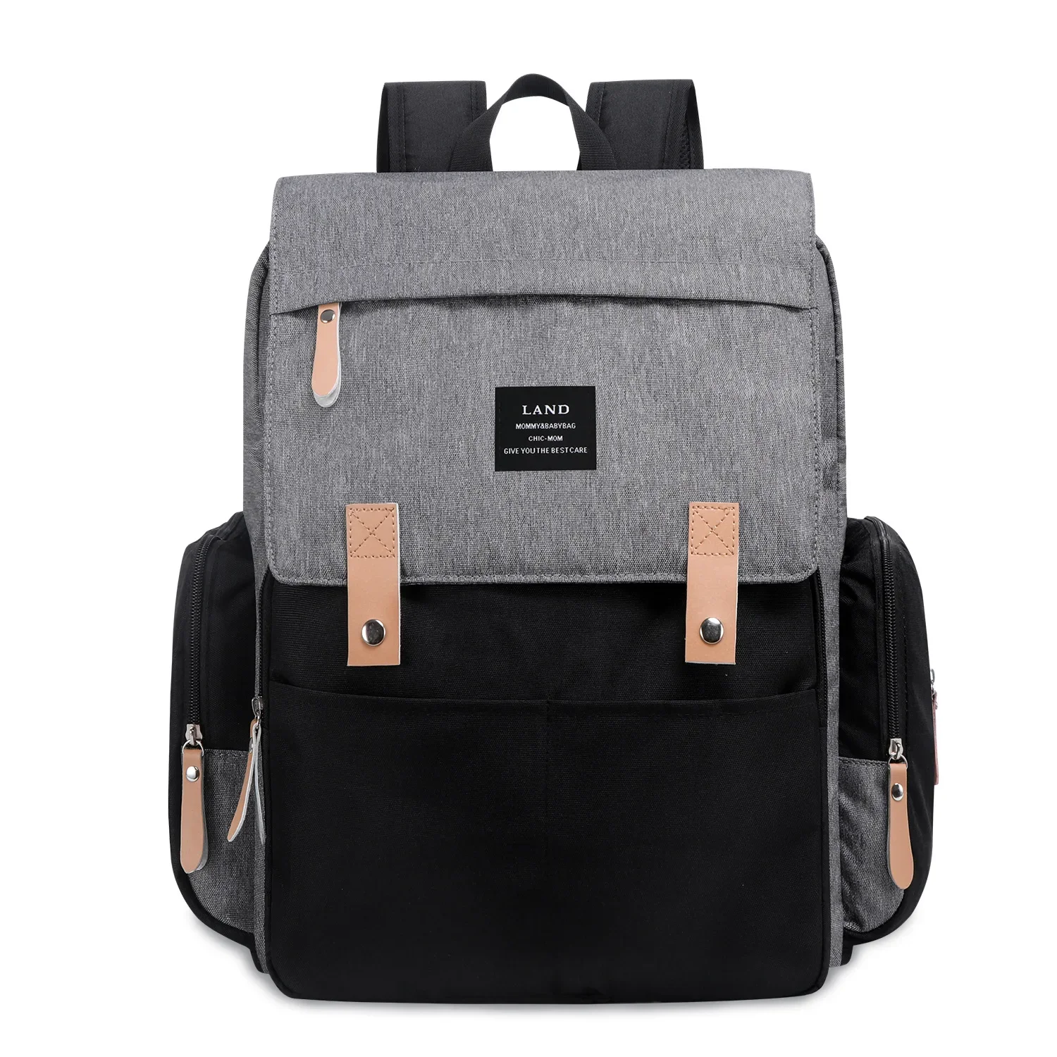 Sac à dos, organiseur de couches avec poche isotherme pour biberons – Image 2