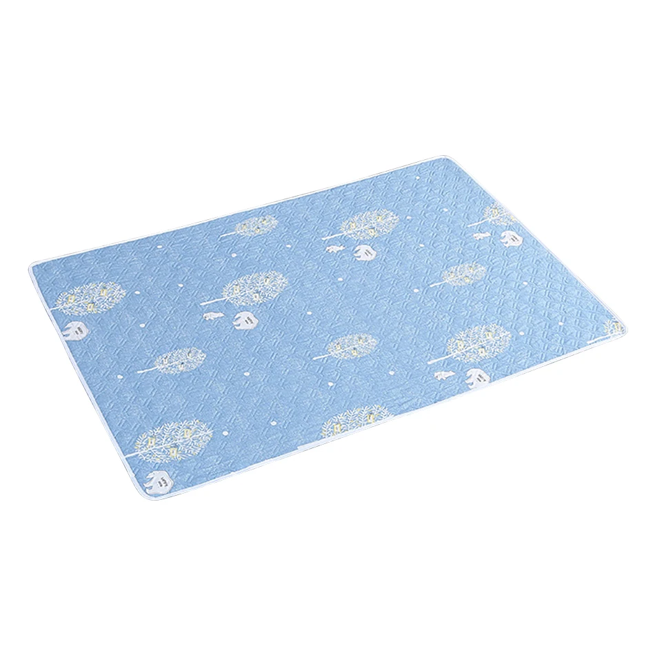 80 x 120 cm, 4 couches, matelas à langer en coton, imperméable et lavable – Image 5