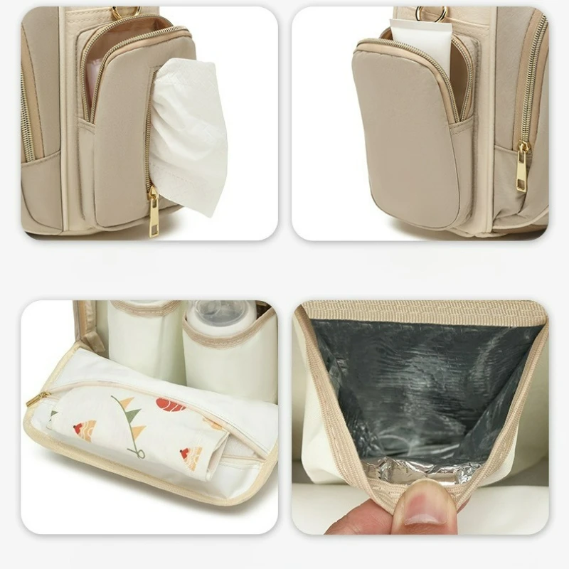 Sac à dos de grande capacité, organiseur pour couches de bébé – Image 4