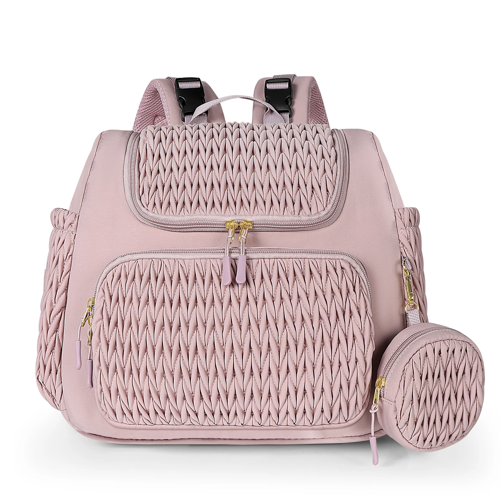 Sac à dos pour maman de grande capacité, à accrocher à la poussette. – Image 7