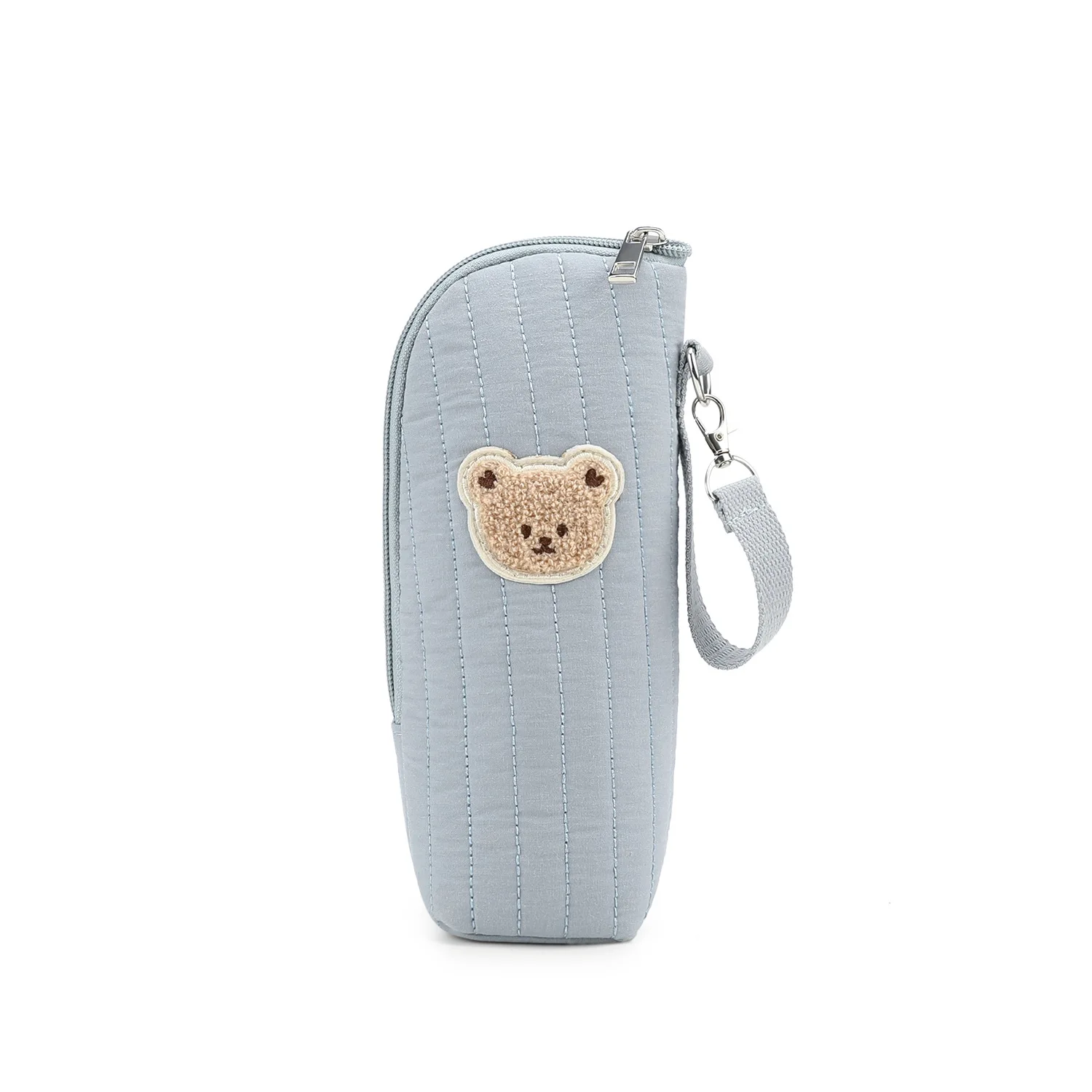 Sac à bouteille isotherme pour bébé avec poche de rangement et crochet pour poussette. – Image 4