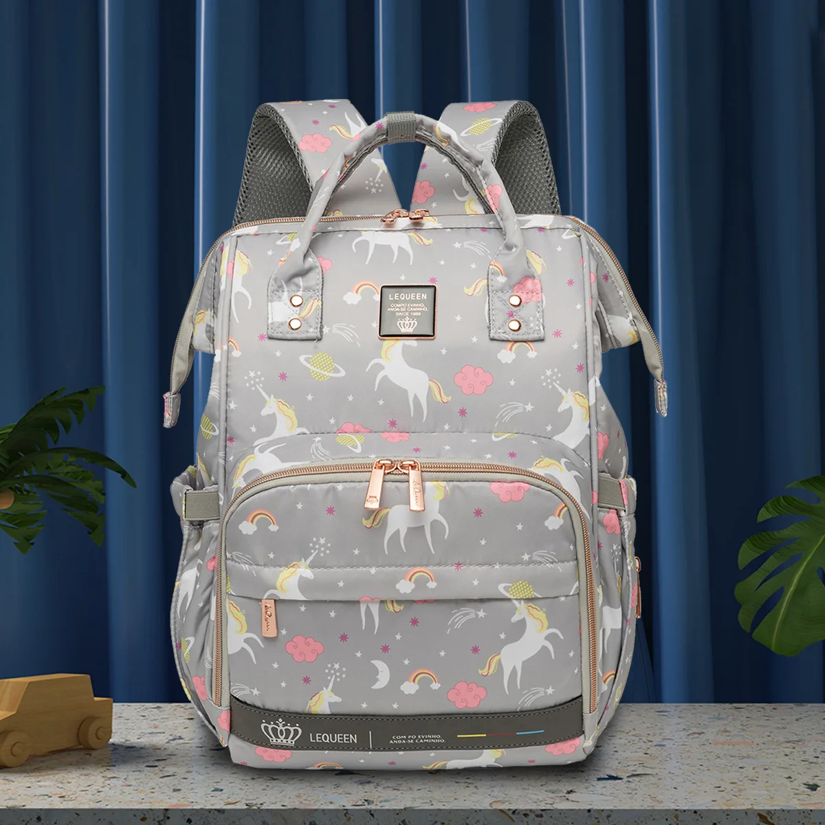 Sacs à langer a dos multifonctions pour maman, imperméable, grande capacité et hyper résistant – Image 7