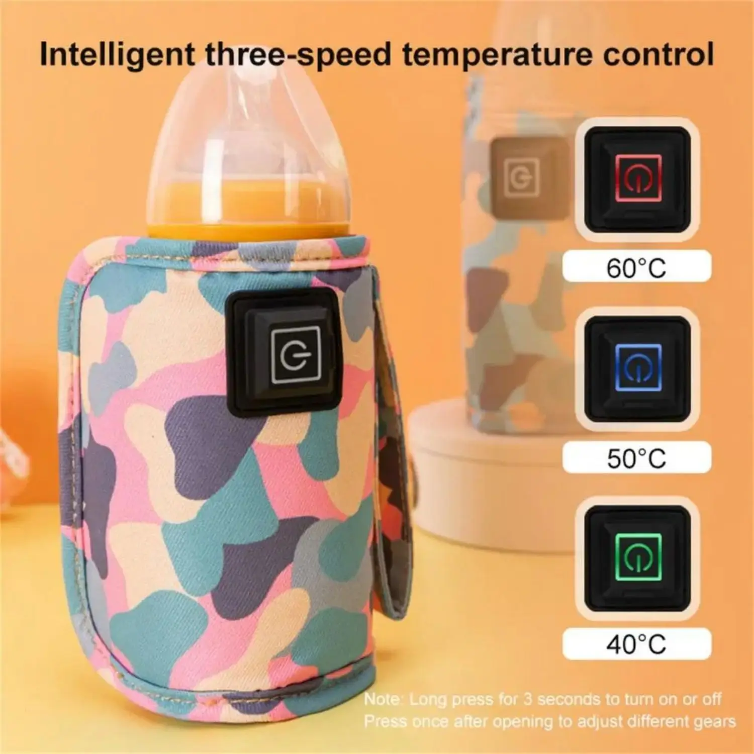 Pochette isotherme pour biberons avec chauffe-biberon USB intégré. – Image 2