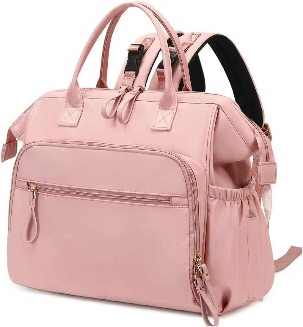 Sac à langer à dos de grande capacité, à bandoulière en coton