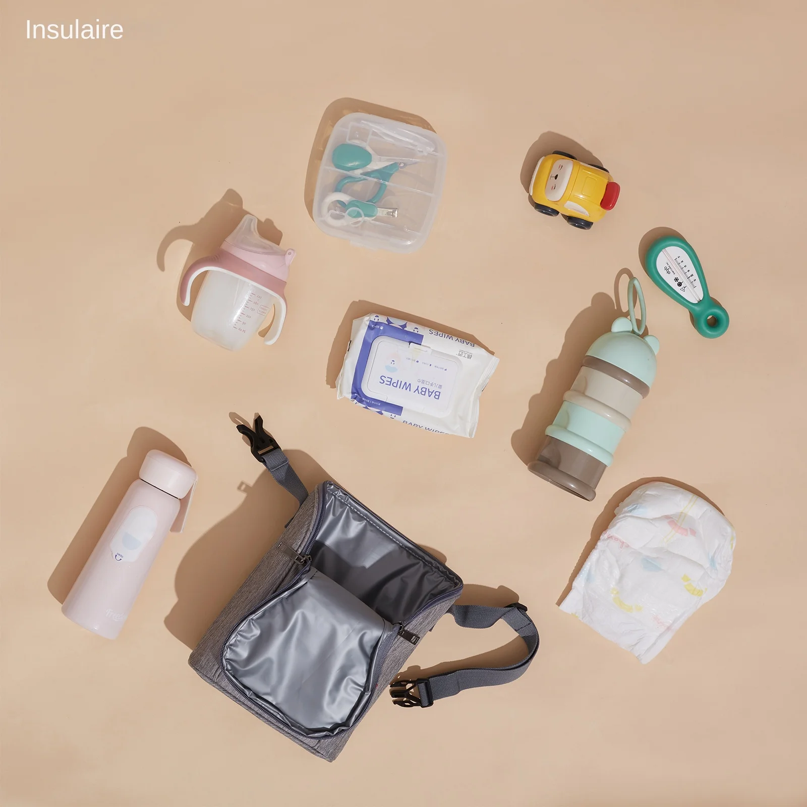 Sac isotherme pour biberon et lait maternel avec design pour poussette. – Image 3