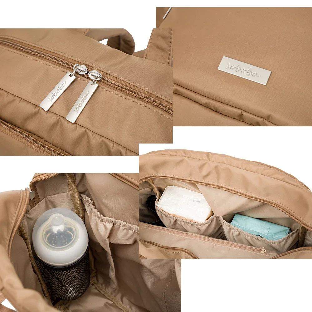 Nouveaux sacs à langer pour maman à dos, imperméables épais et de grande capacité – Image 3