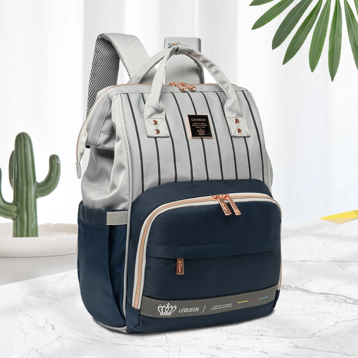 Sacs à langer a dos multifonctions pour maman, imperméable, grande capacité et hyper résistant – Image 4