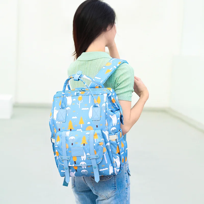 Sac à langer à dos hypersolide, de maternité, grande capacité, imperméable avec supports pour poussette – Image 6