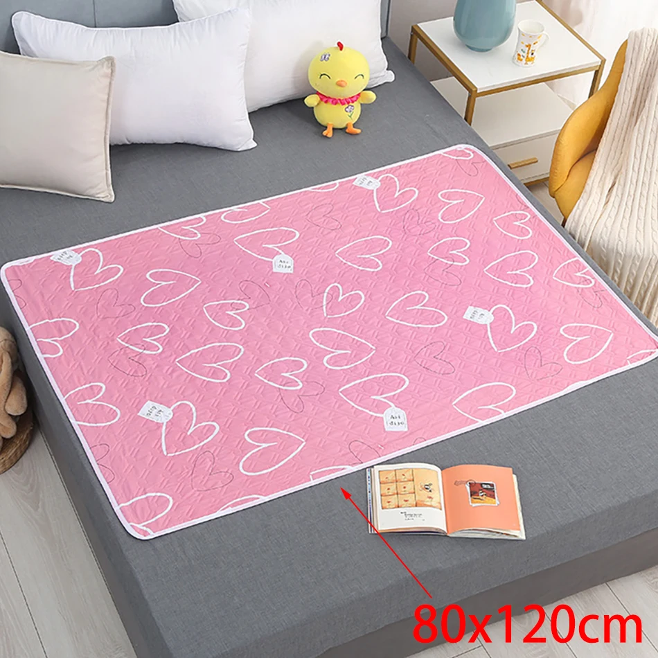 80 x 120 cm, 4 couches, matelas à langer en coton, imperméable et lavable
