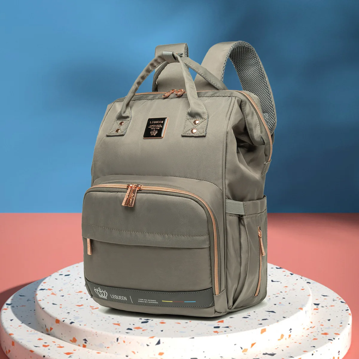 Sacs à langer a dos multifonctions pour maman, imperméable, grande capacité et hyper résistant – Image 8