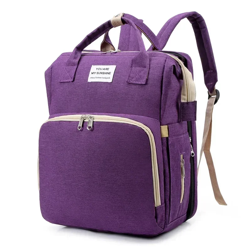 Sacs à dos avec matelas à langer, lit de bébé, de grande capacité pour couches et biberons, pratiques pour l'allaitement – Image 7