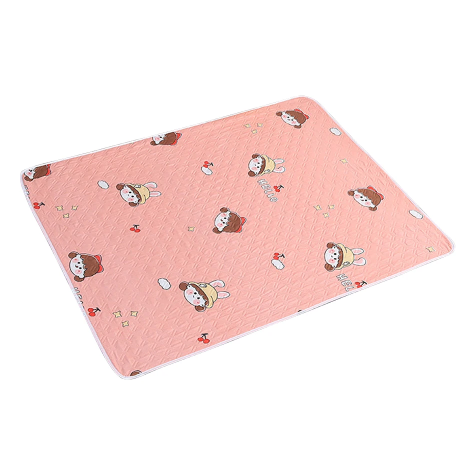 80 x 120 cm, 4 couches, matelas à langer en coton, imperméable et lavable – Image 4