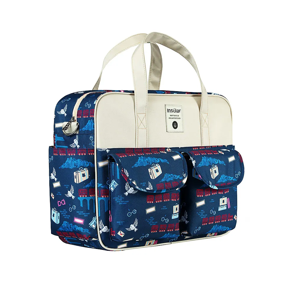 Sacs à langer à bandoulière, grande capacité, imperméable, portable pour poussette, pour les soins du bébé – Image 8