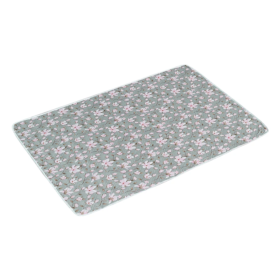 80 x 120 cm, 4 couches, matelas à langer en coton, imperméable et lavable – Image 3