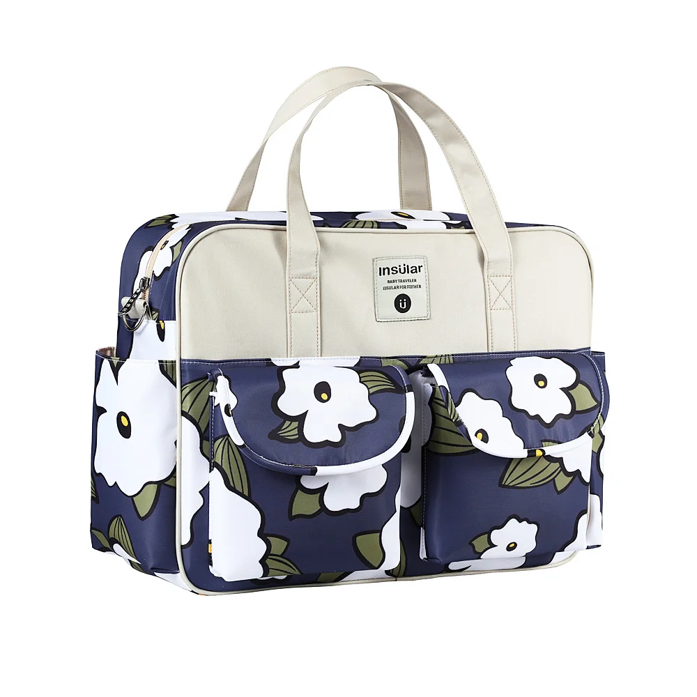 Sacs à langer à bandoulière, grande capacité, imperméable, portable pour poussette, pour les soins du bébé – Image 7