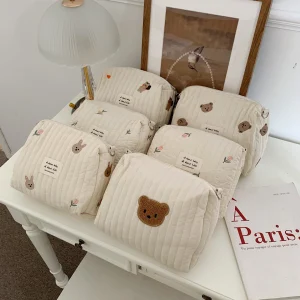 Pochette en coton pour couches et lingettes