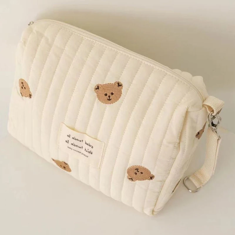 pochette à couches matelassé, organiseur, brodés pour bébés – Image 2