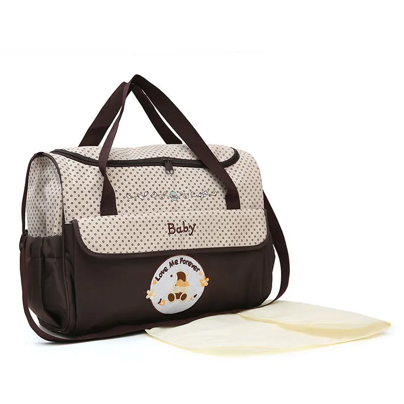 Sac à bandoulière léger, grande capacité, tendance, imperméable, à motif ours de dessin animé – Image 5