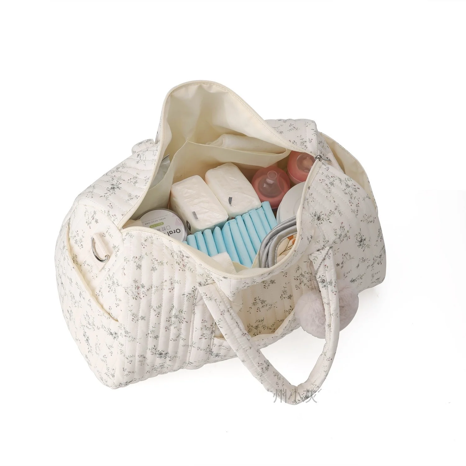 Sac à couches pour bébé mignon avec fermeture éclair; de rangement ou de voyage. – Image 2