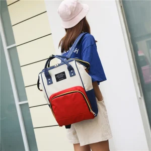 Sac à dos tendance et polyvalent pour mamans, grande capacité de rangement, isotherme.