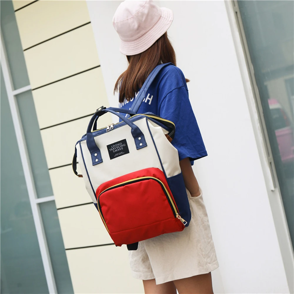 Sac à dos tendance et polyvalent pour mamans, grande capacité de rangement, isotherme.