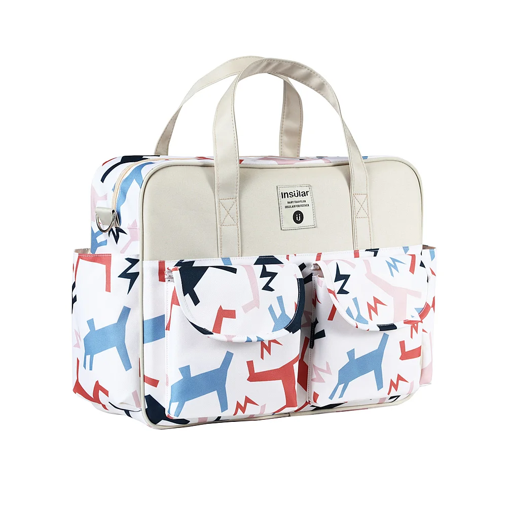 Sacs à langer à bandoulière, grande capacité, imperméable, portable pour poussette, pour les soins du bébé – Image 3