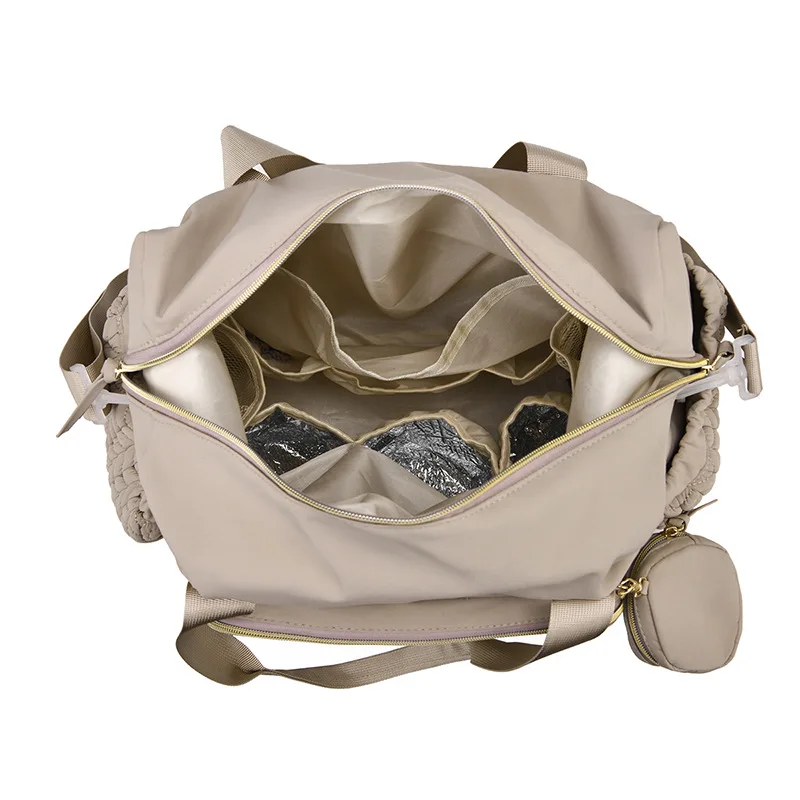 Sac à langer à main de grande capacité, à suspendre pour poussette, multifonctionnel et tendance – Image 3