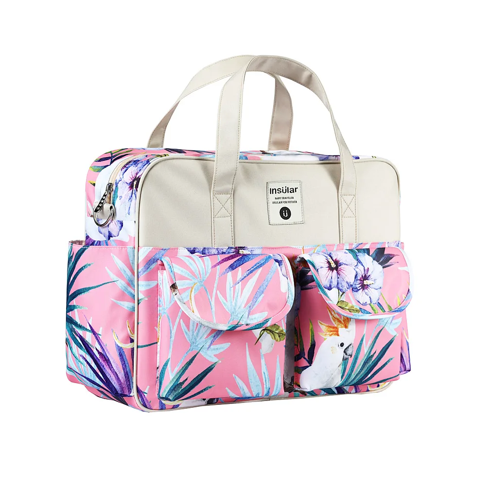 Sacs à langer à bandoulière, grande capacité, imperméable, portable pour poussette, pour les soins du bébé – Image 6