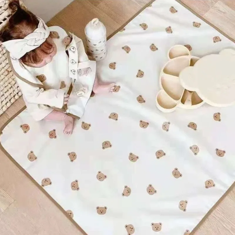 Tapis de change imperméable pour bébé, lavable, pour nouveau-nés, alèses pour lits et berceaux.