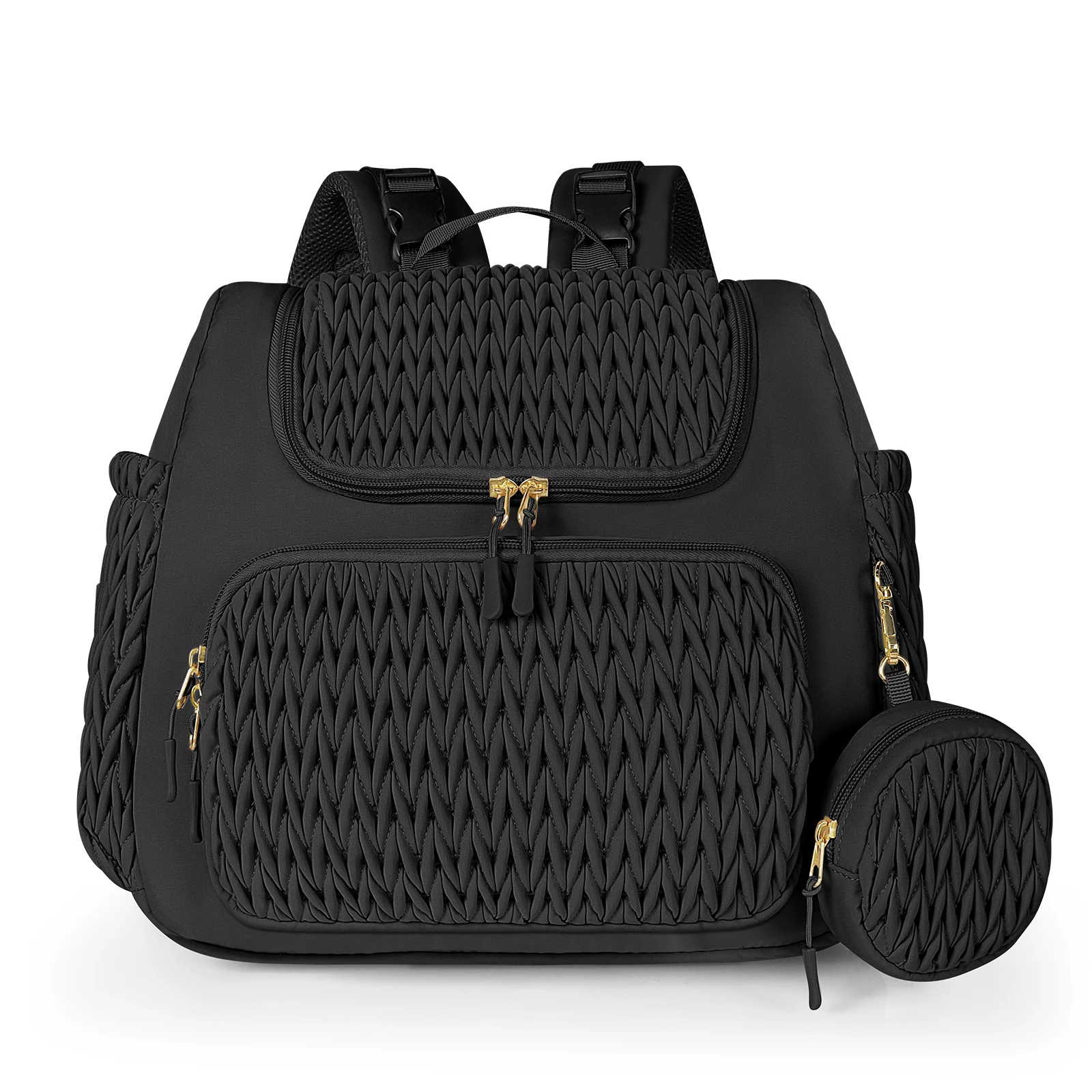 Sac à dos pour maman de grande capacité, à accrocher à la poussette. – Image 8