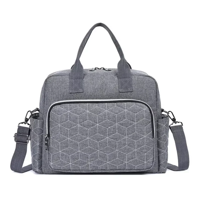 Sac à langer imperméable et multifonction pour couches, de maternité, à bandoulière compatible avec poussette – Image 7