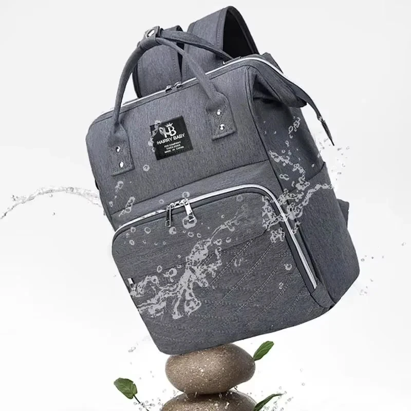 Sacs à langer, à suspendre à la poussette, sacs à dos à langer de grande capacité avec matelas à langer – Image 5
