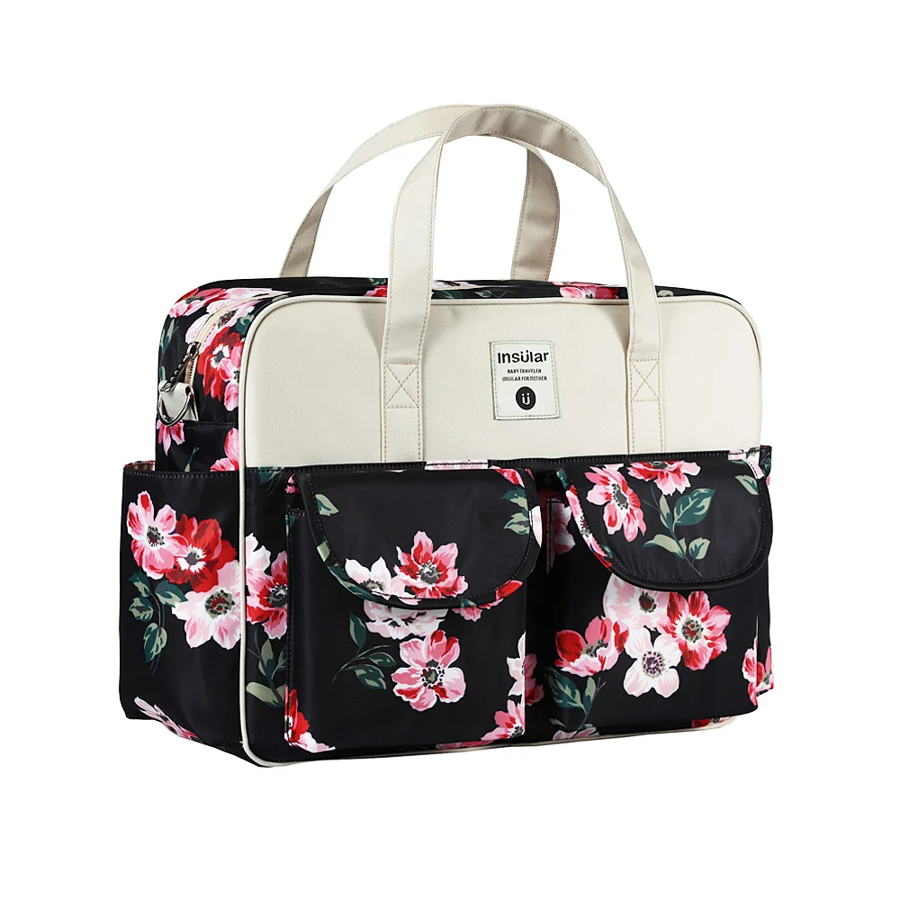 Sacs à langer à bandoulière, grande capacité, imperméable, portable pour poussette, pour les soins du bébé – Image 4