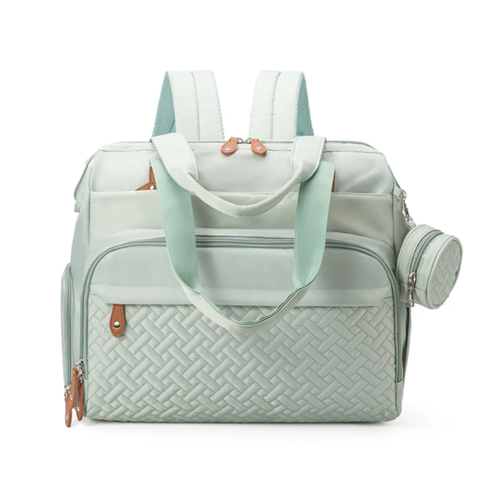 Grands sacs à dos pour maman et papa, sacs à langer pour bébé avec pochette à tétines, pour les affaires de bébé – Image 2
