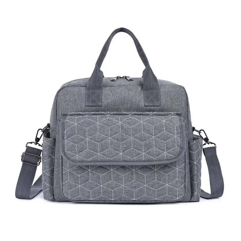 Sac à langer imperméable et multifonction pour couches, de maternité, à bandoulière compatible avec poussette – Image 9