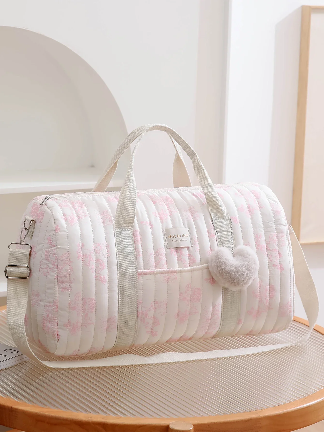 Sac à couches pour bébé mignon avec fermeture éclair; de rangement ou de voyage. – Image 5