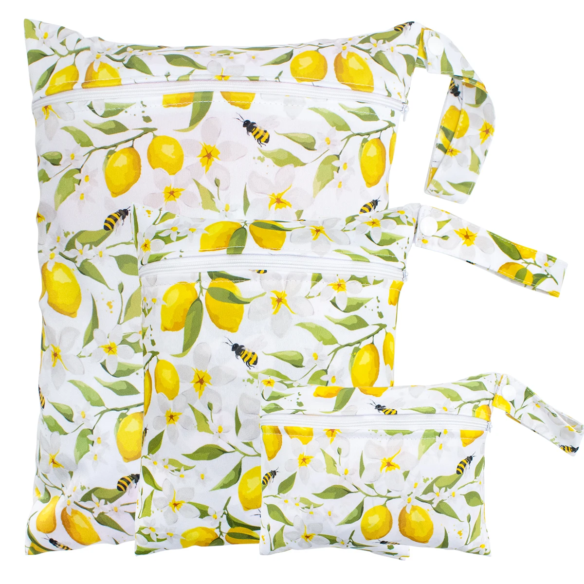 Lot de 3 pochettes a langer étanches, portable, de rangement pour couches et lingettes – Image 5