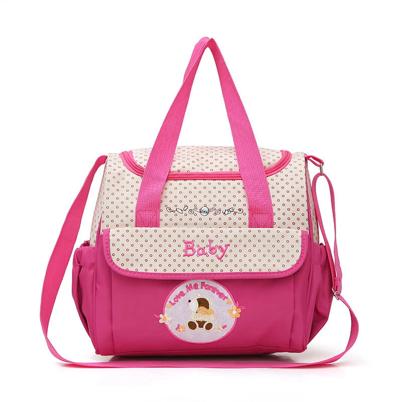 Sac à bandoulière en biais léger, capacité moyenne ,imperméable, à motif ours de dessin animé – Image 3