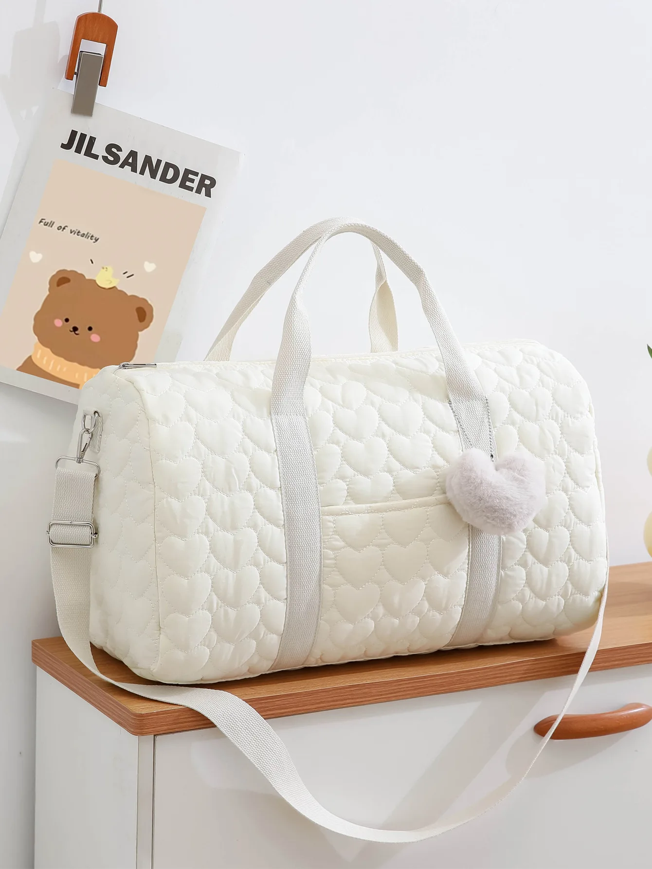 Sac à couches pour bébé mignon avec fermeture éclair; de rangement ou de voyage. – Image 7
