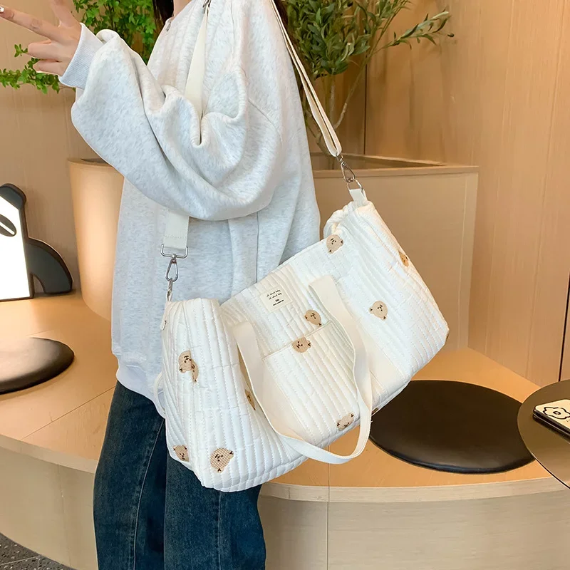Grand sac de maman pour rangement des couches, sac de voyage multifonctionnel – Image 4