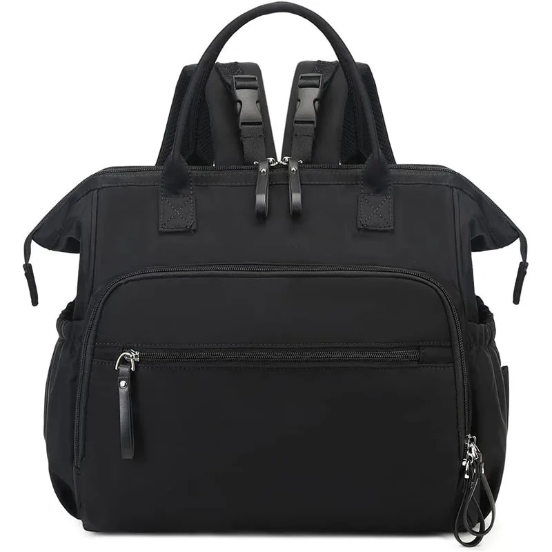 Sac à langer à dos de grande capacité, à bandoulière en coton – Image 4
