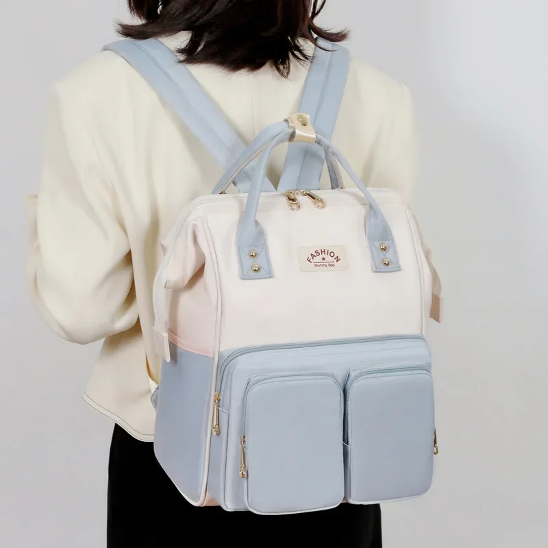 Sacs à dos pour bébé et maman multifonctionnels et de grande capacité, imperméable et pratique – Image 3