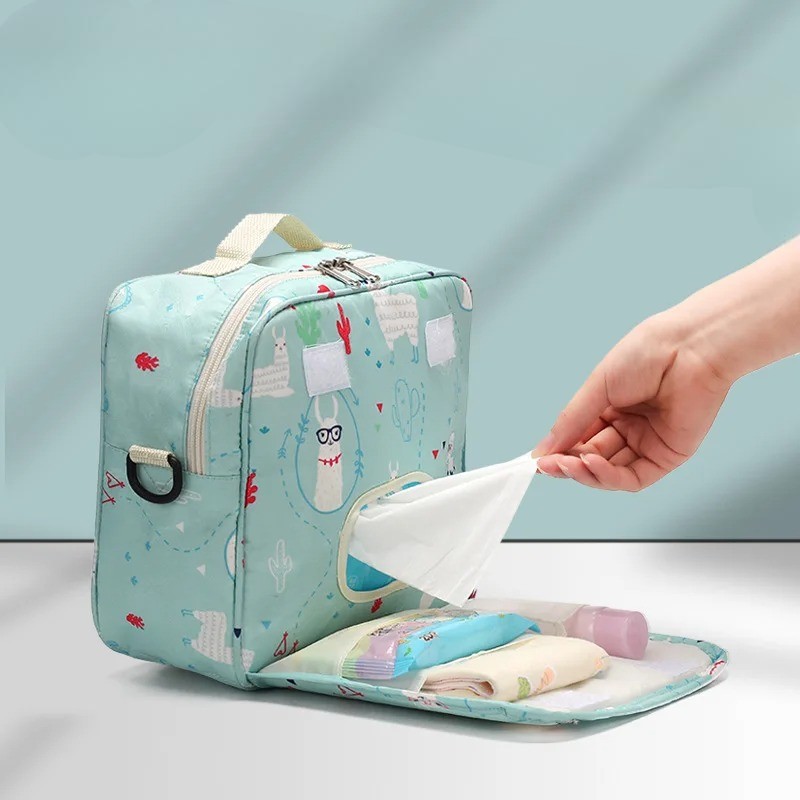 Sacs de maternité pour couches, imprimés tendance, compartiments pour le sec et l'humide, 2 tailles disponibles – Image 11