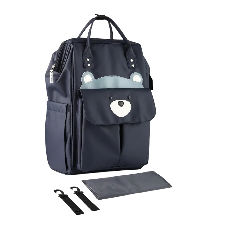 Grand sac à dos imperméable avec motif cartoon