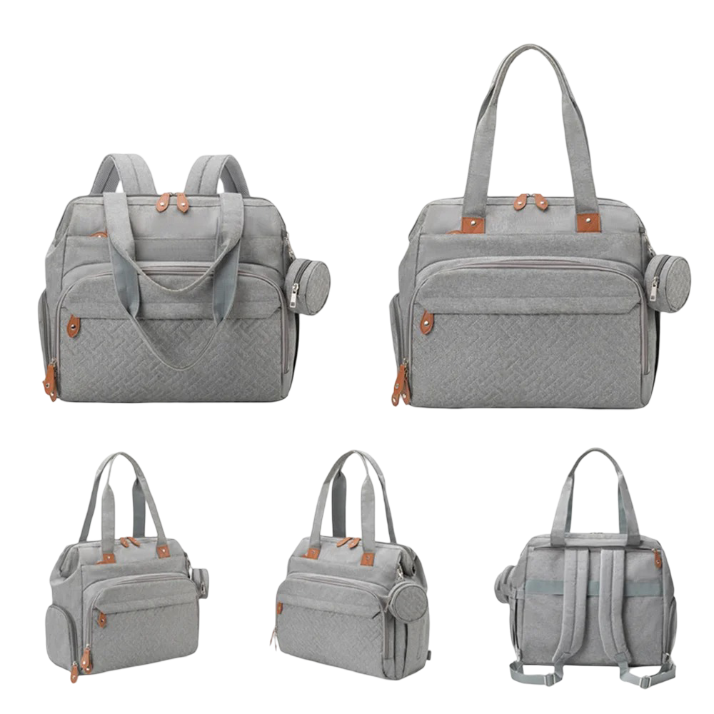 Grands sacs à dos pour maman et papa, sacs à langer pour bébé avec pochette à tétines, pour les affaires de bébé – Image 5