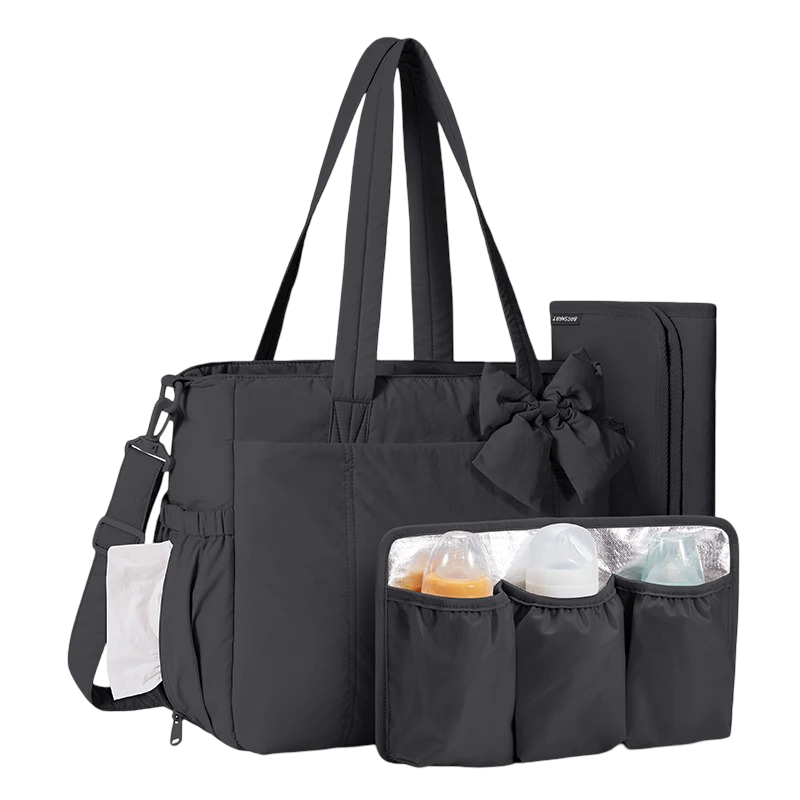 Sac à langer pour maman, organiseur pour poussette, avec espace à langer. – Image 3